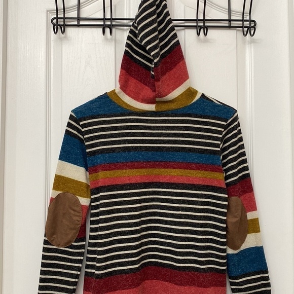 Now N Forever Hooded Sweater Striped Medium - Picture 6 of 11